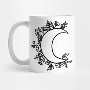 Floral moon Mug